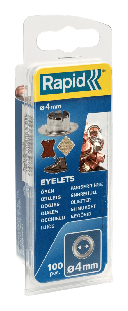 Rapid metāla cilpiņas 4 mm, dažādās