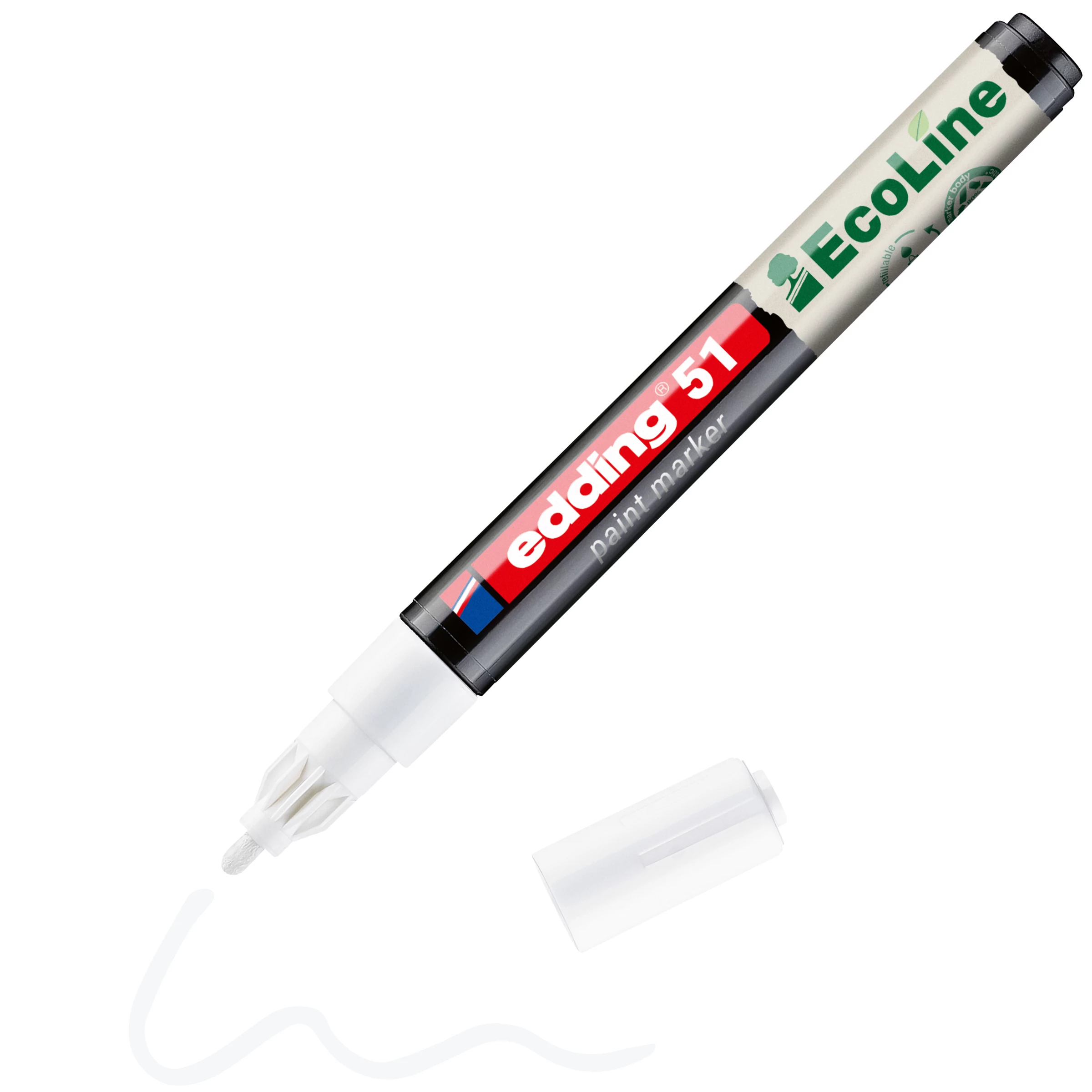 Edding 51 EcoLine lakošanas marķieris balts