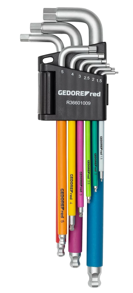 GEDORE L-veida sešstūru atslēgu komplekts, 9