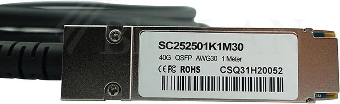 BlueLAN QSFP+ tiešā savienojuma kabelis, 40GBASE-CR4