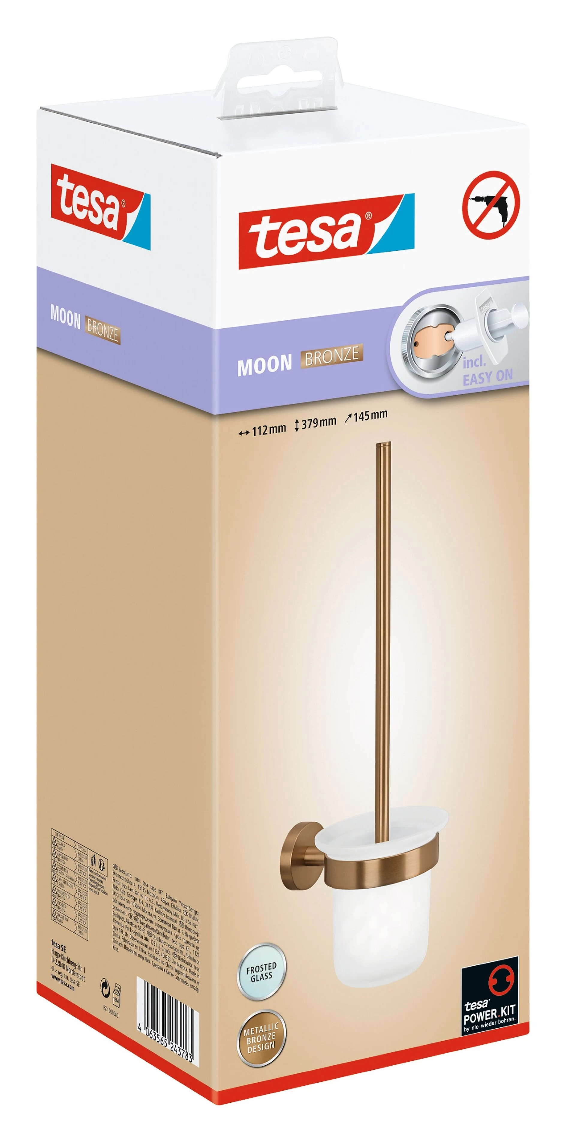 Tesa MOON BRONZE tualetes birstes komplekts