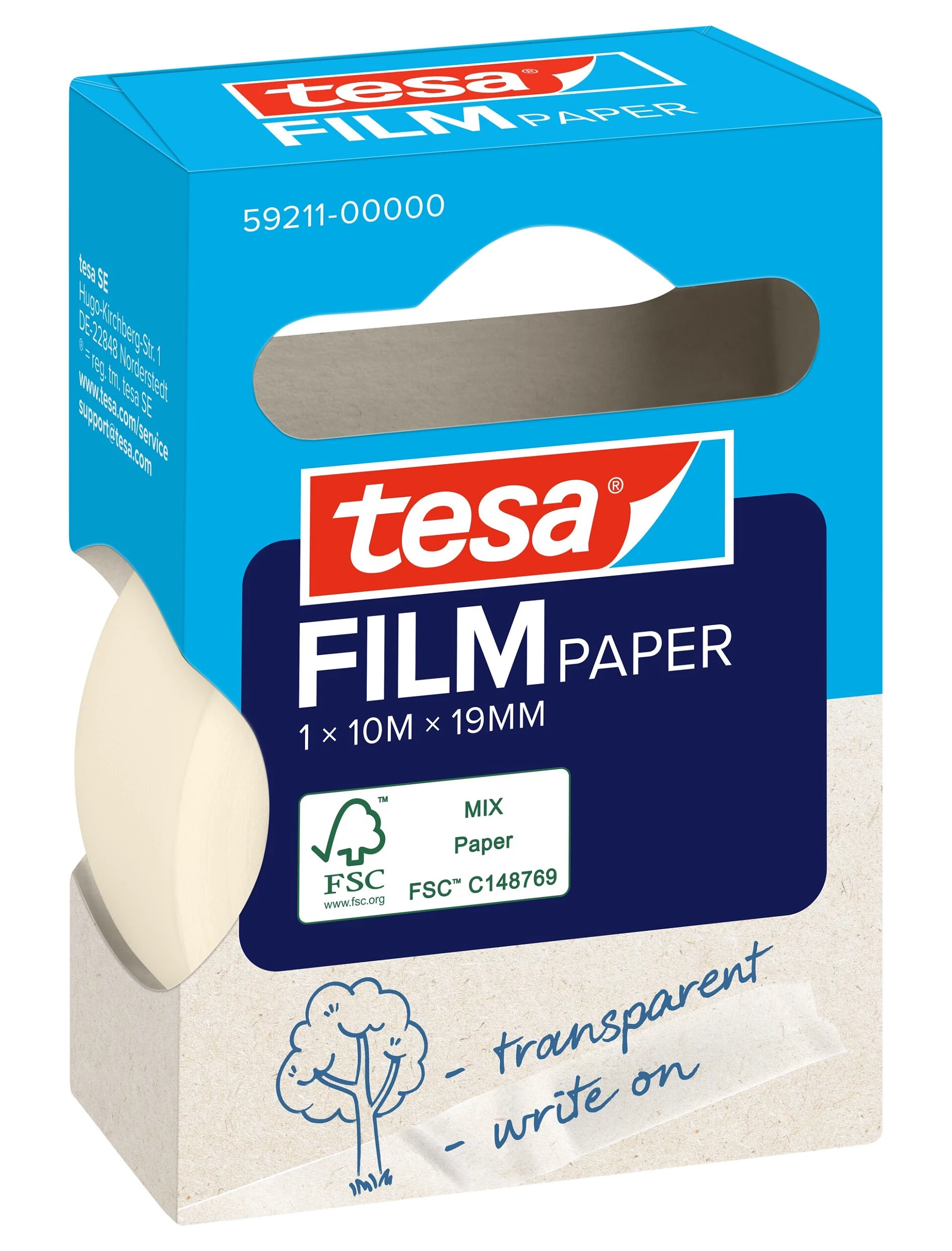 Tesa 59211 papīra līmlente 19 mm
