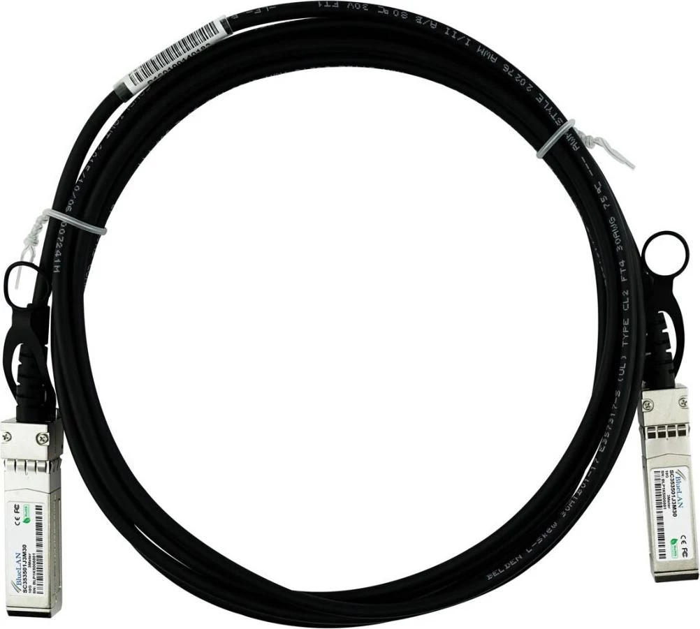 BlueLAN 10GBASE-CR pasīvais SFP+ tiešās pievienošanas