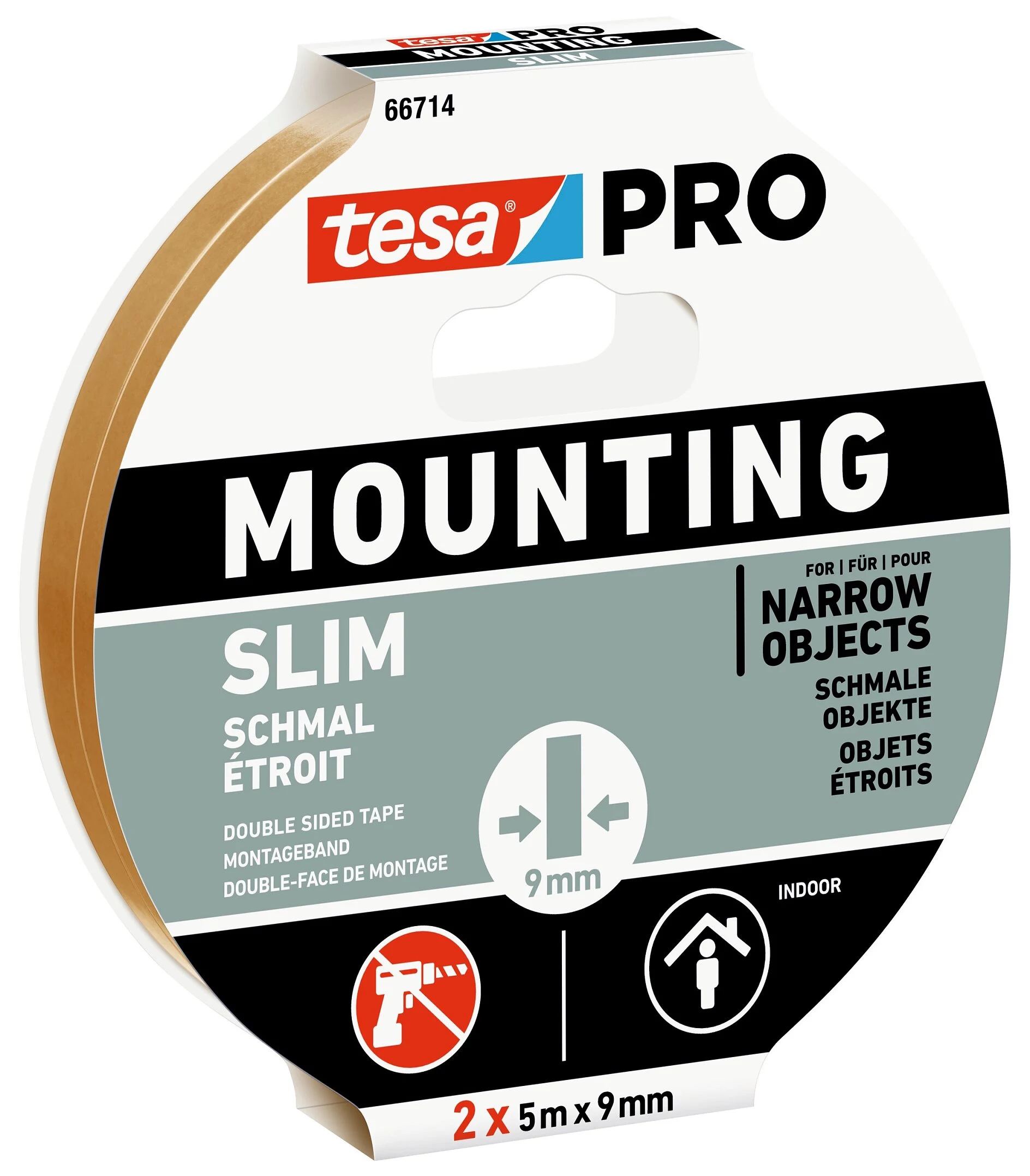 Tesa Mounting PRO Narrow 66714-00000-00 abpusēja