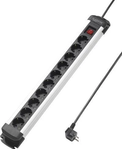 Sygonix SY-4538266 pagarinātājs ar 10 kontaktligzdām