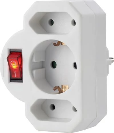 Sygonix SY-4673744 3 vietu Schuko pagarinātājs