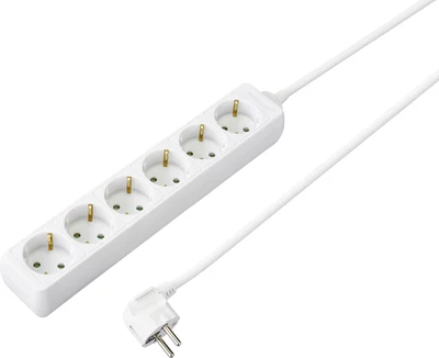 Sygonix SY-4891000 6 vietu Schuko pagarinātājs