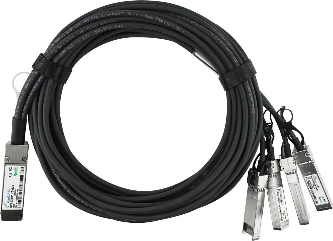 BlueLAN 40G QSFP+ uz 4x10G SFP+