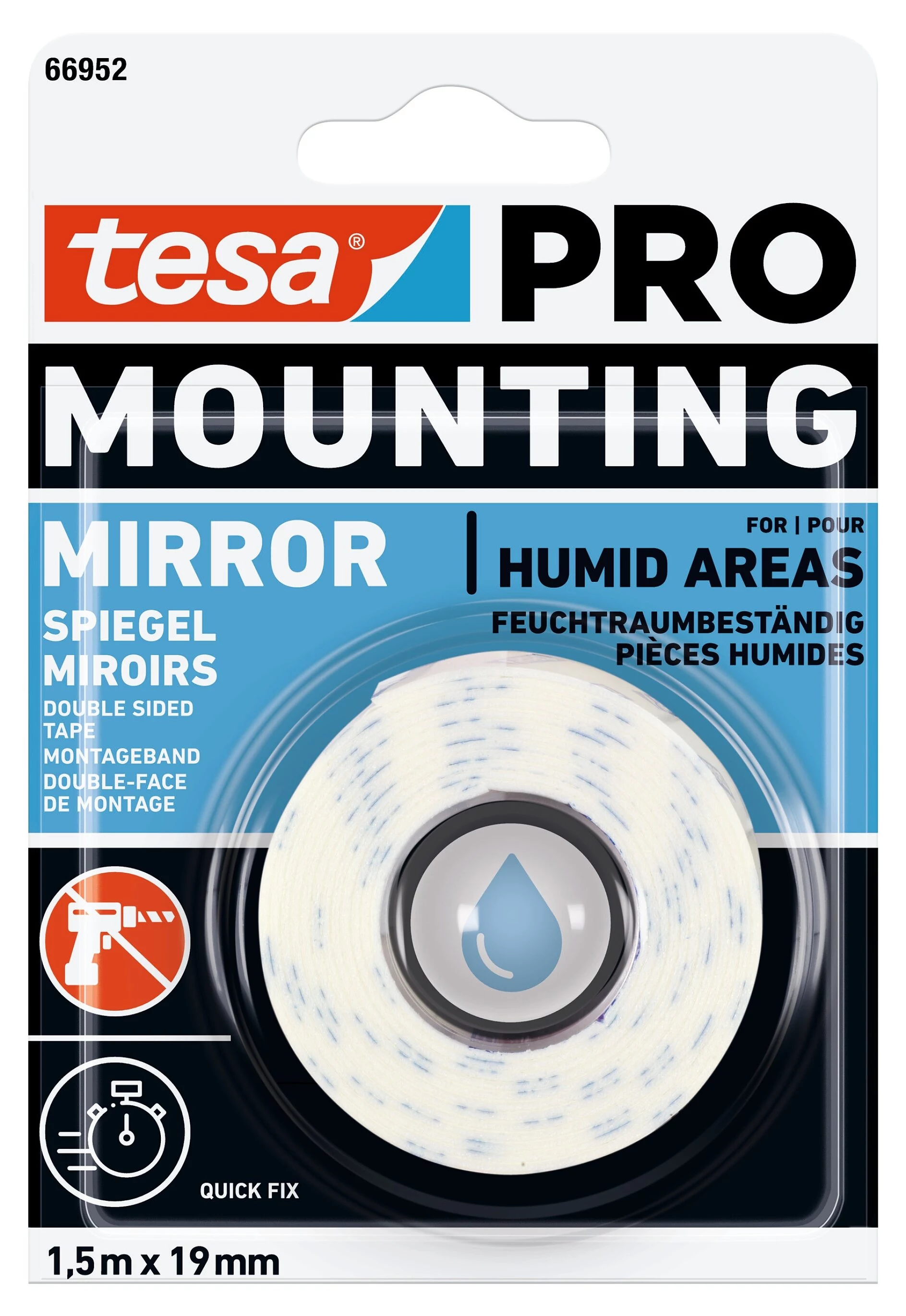 Tesa Mounting PRO spoguļu montāžas lente