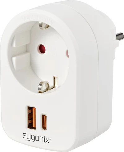 Sygonix SY-6713236 kontaktligzdas adapteris ar 2
