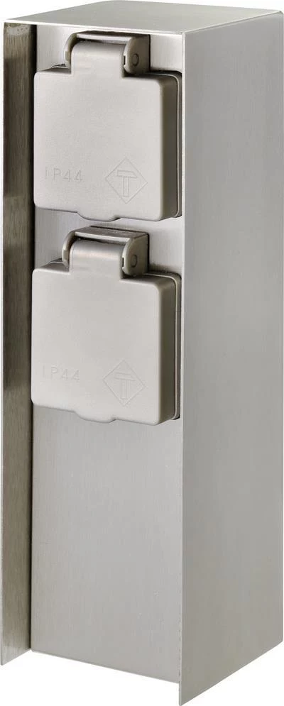 Sygonix SY-4979748 dārza elektrības rozete, nerūsējošais