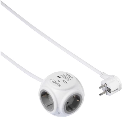 Sygonix SY-5827192 3 ligzdu strāvas kubs
