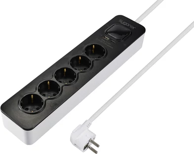Sygonix SY-6118234 5 ligzdu pagarinātājs ar