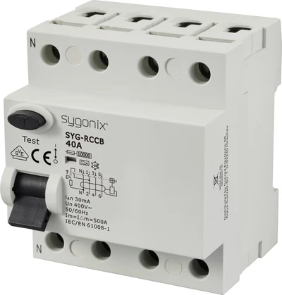 Sygonix SY-6438018 Diferenciālās strāvas aizsardzības automāts