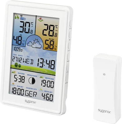 Sygonix SY-5509564 Digitālā meteostacija ar 12–24