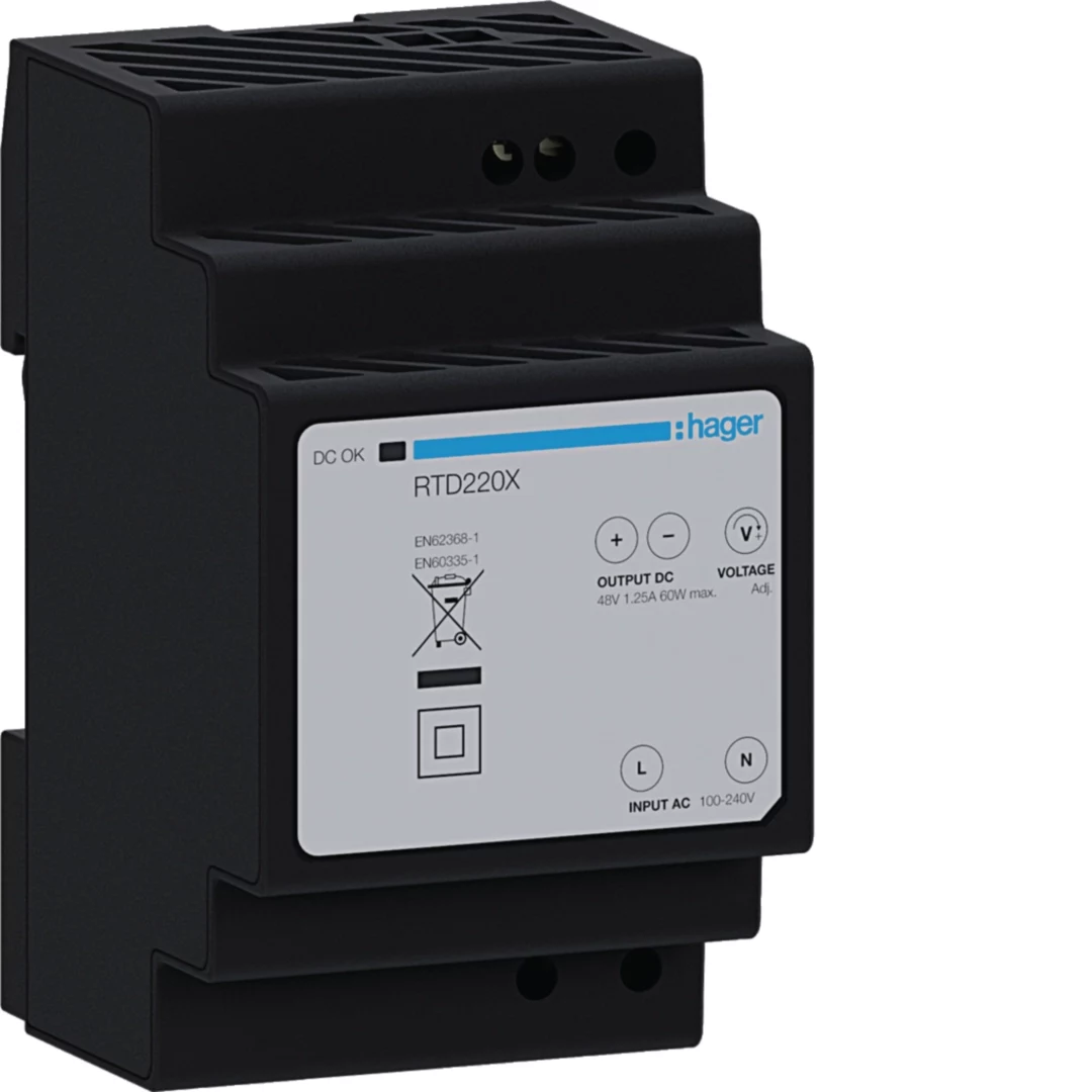 Hager RTD220X 48V DC 60W DIN