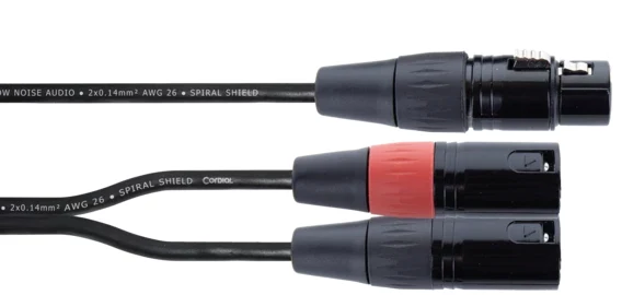 Cordial EY 0.3m XLR Y-adaptera