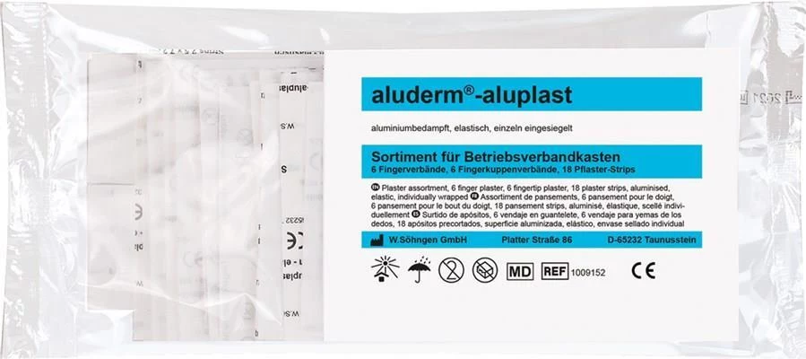 SÖHNGEN pirkstu pārsēju komplekts aluderm-aluplast, Small