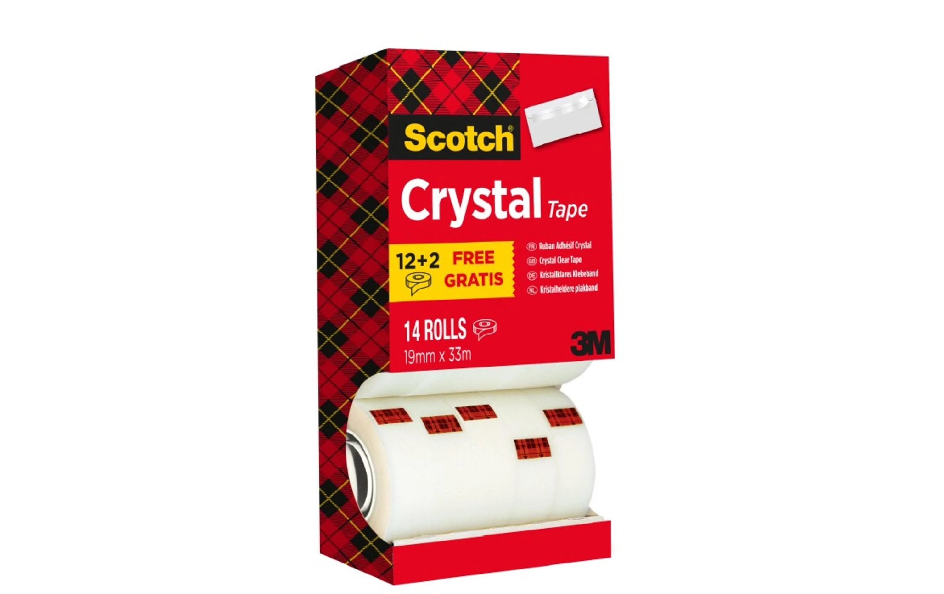 3M Scotch Crystal Clear caurspīdīga līmlente