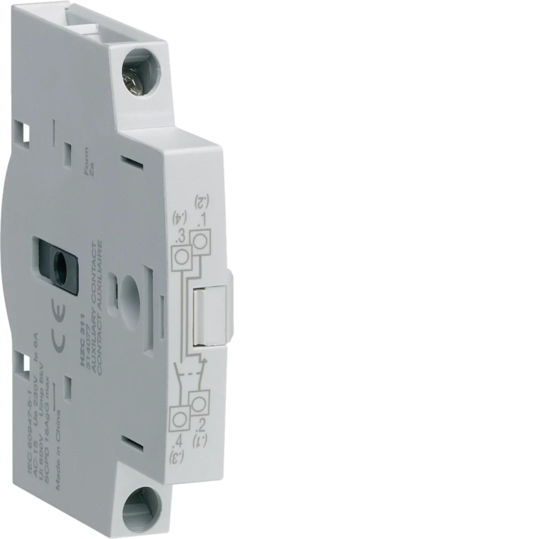 HAGER HZC311 palīgkontaktu bloks 20-125A, 3NO+1NC