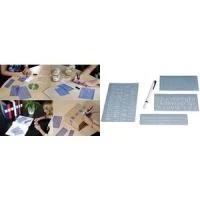 WEDO burtu trafareta komplekts, 5 mm