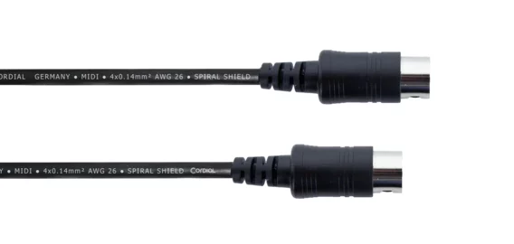 Cordial MIDI savienojuma kabelis 1m, 5-pin