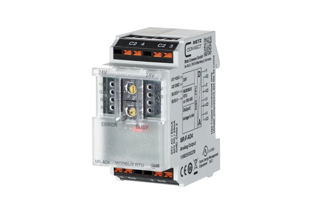 METZ MR-F-AO4 Modbus RTU analogo izeju
