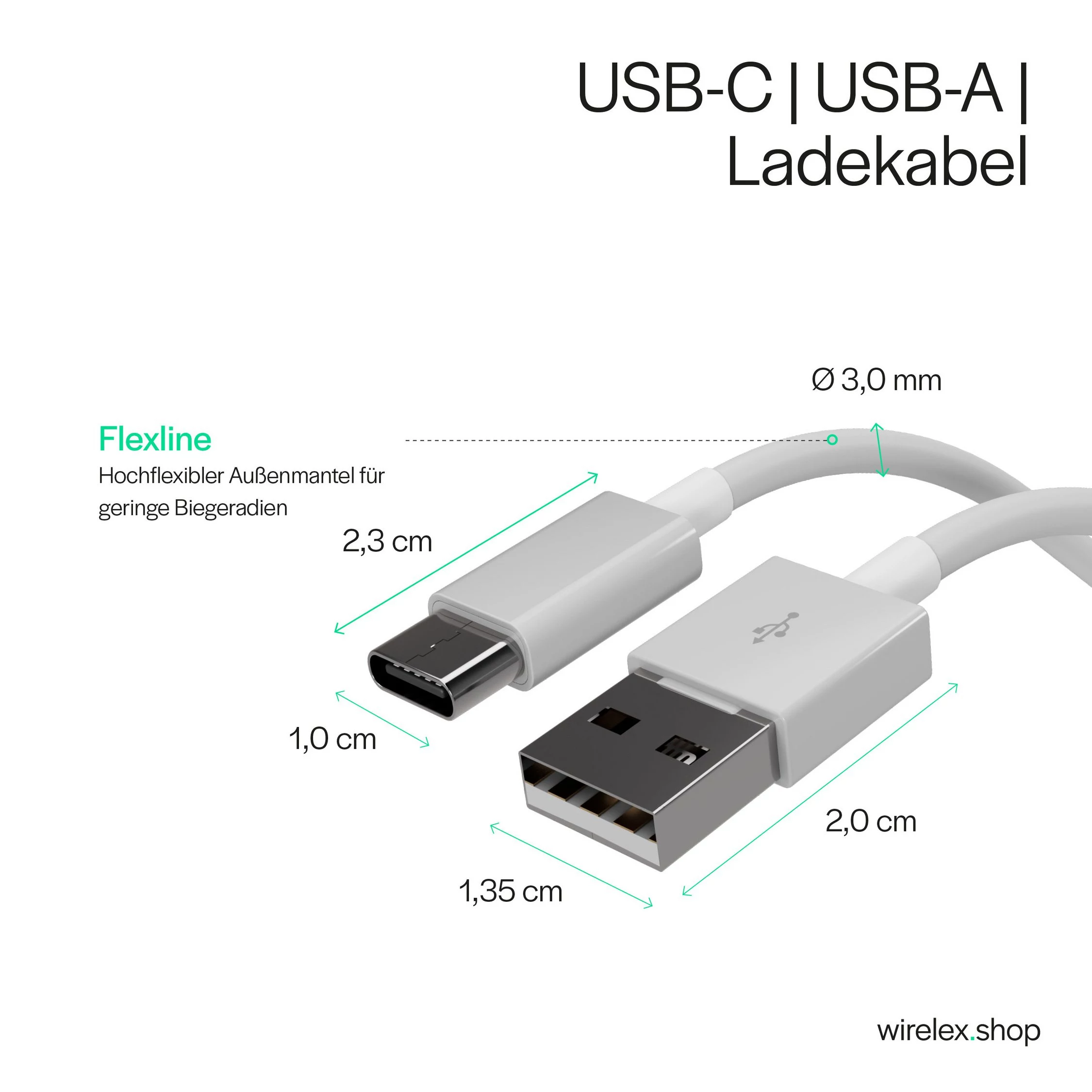 Flexline USB uzlādes un sinhronizācijas kabelis