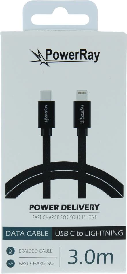 PowerRay USB-C uz Lightning datu un