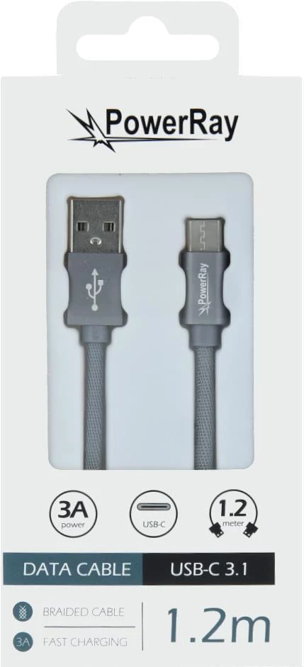 PowerRay Datu kabelis PR-DCUC120TGY USB-A uz