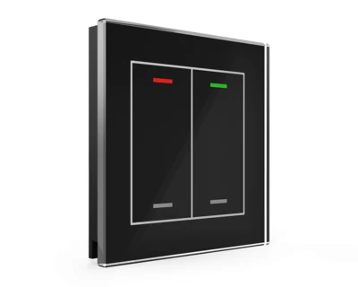 MDT Glass Push-button II Light 2-gang