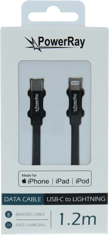PowerRay USB-C uz Lightning MFi pīts