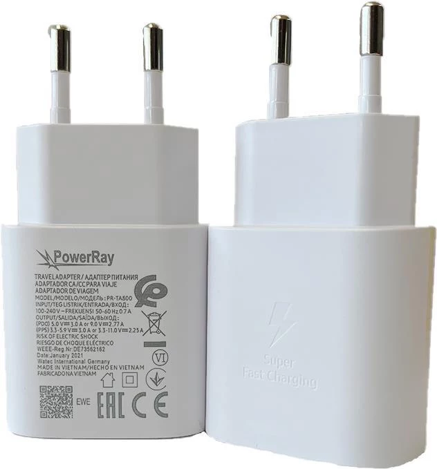 PowerRay PR-TA800EWE 18W USB-C PD sienas