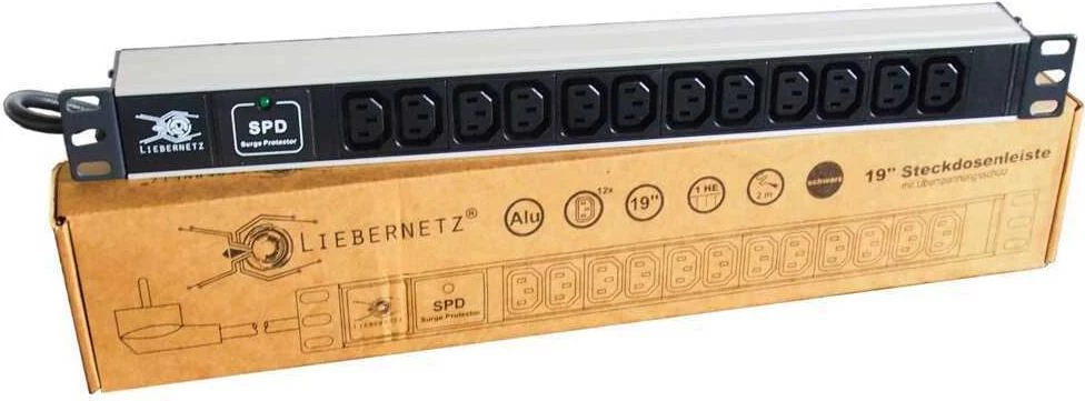 Liebernetz 19 inch 1U rackmontējama PDU