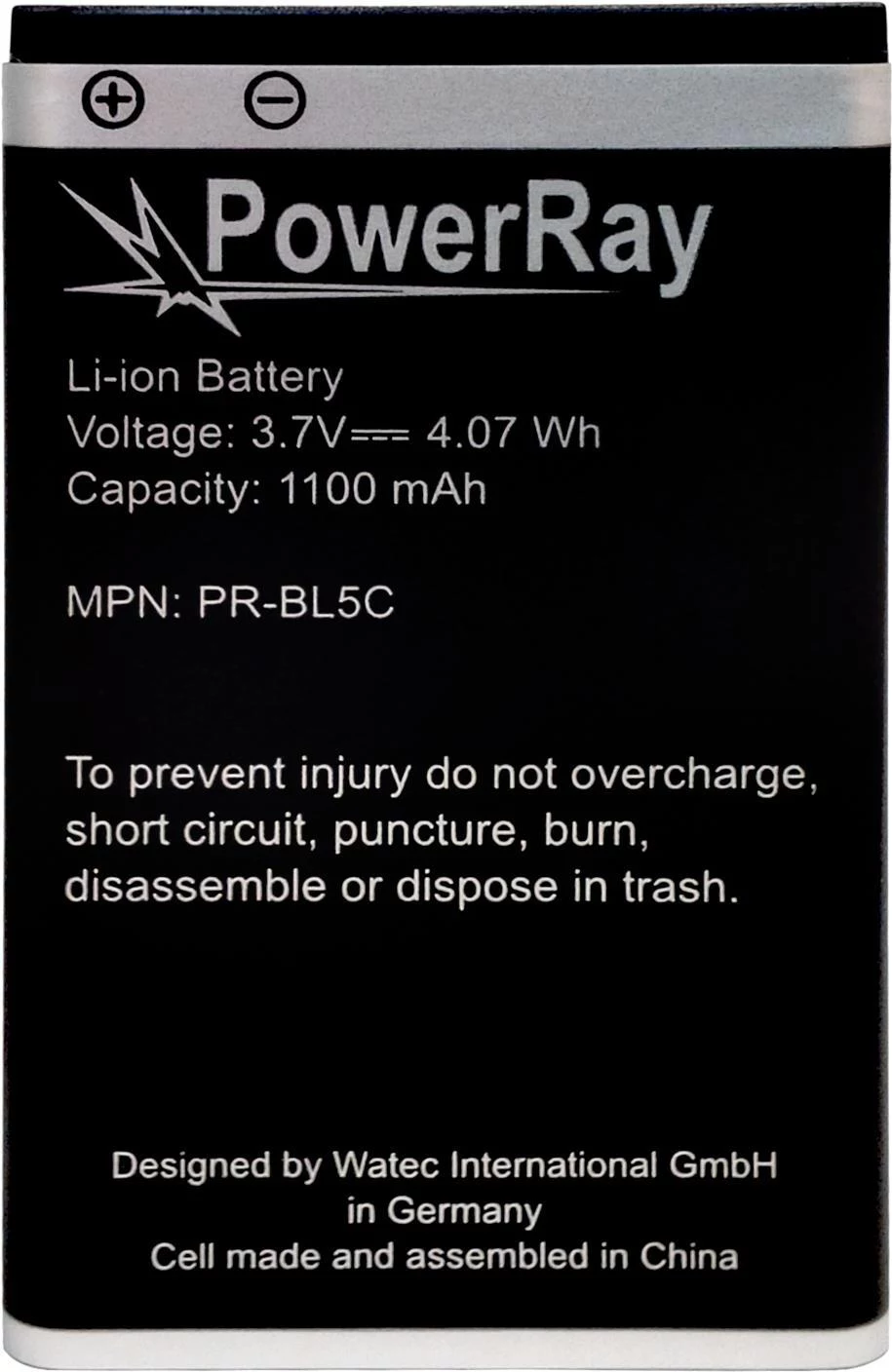 PowerRay akumulators PR-BL5C Nokia E50, N70