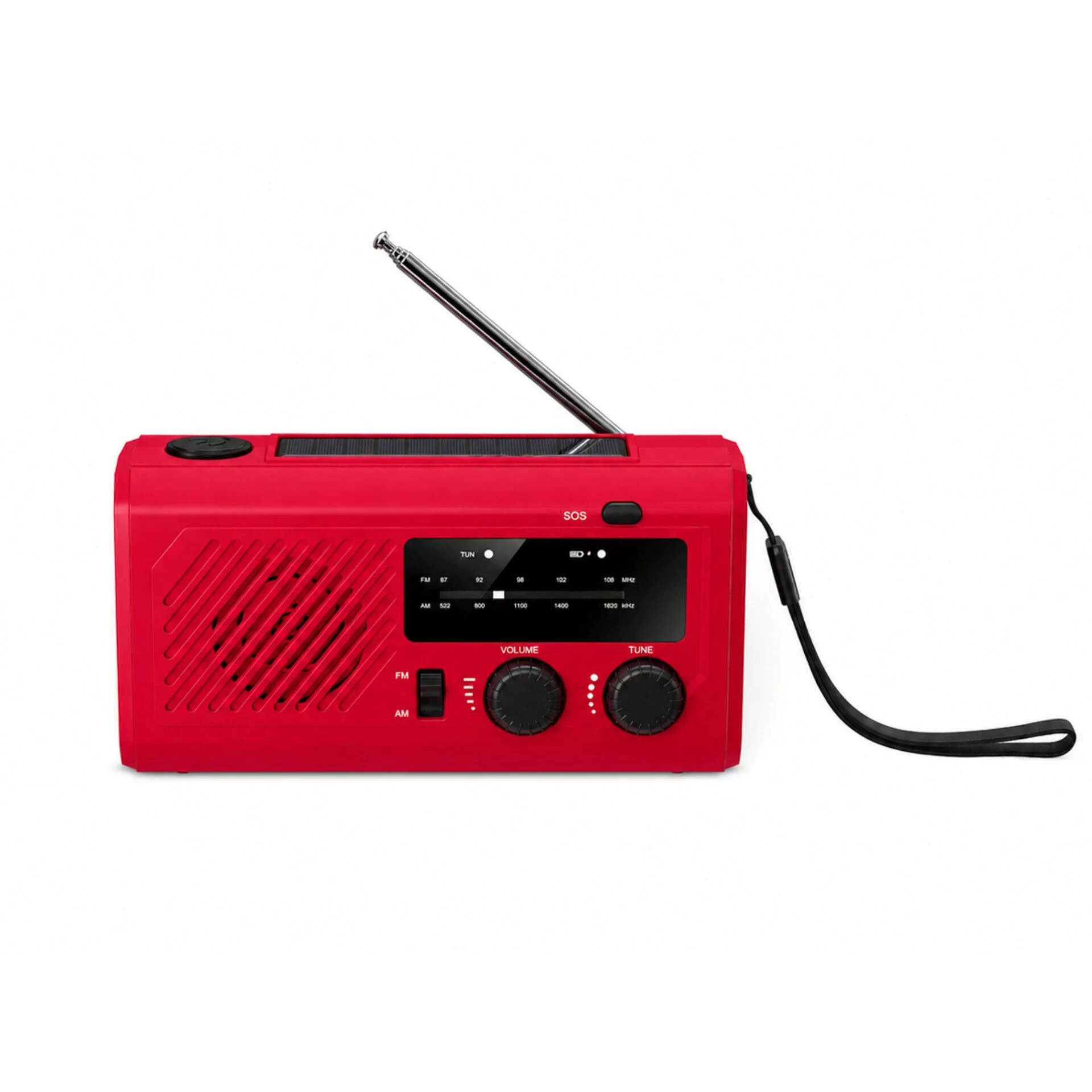 Reflexion TRA2755 sarkans retro pārnēsājamais radio