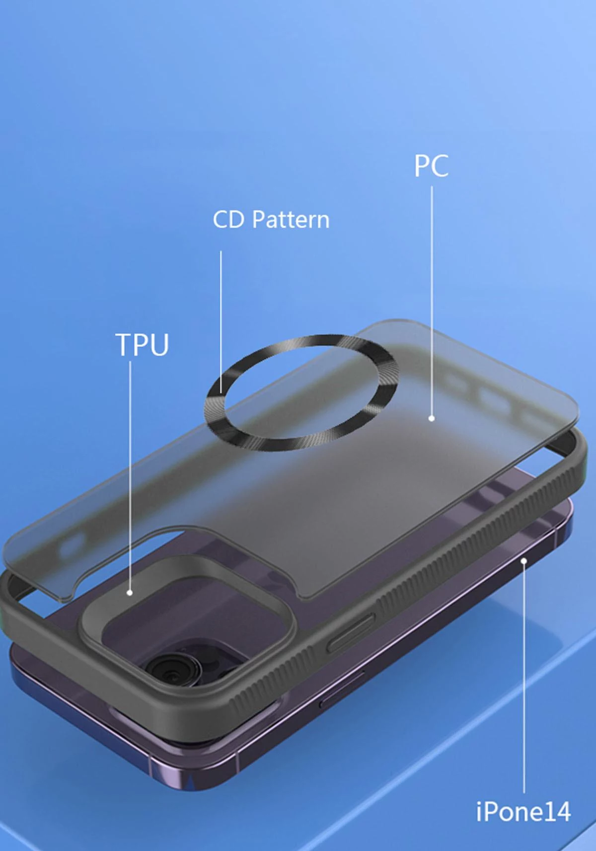 CYOO MagSafe vāciņš iPhone 15 Plus
