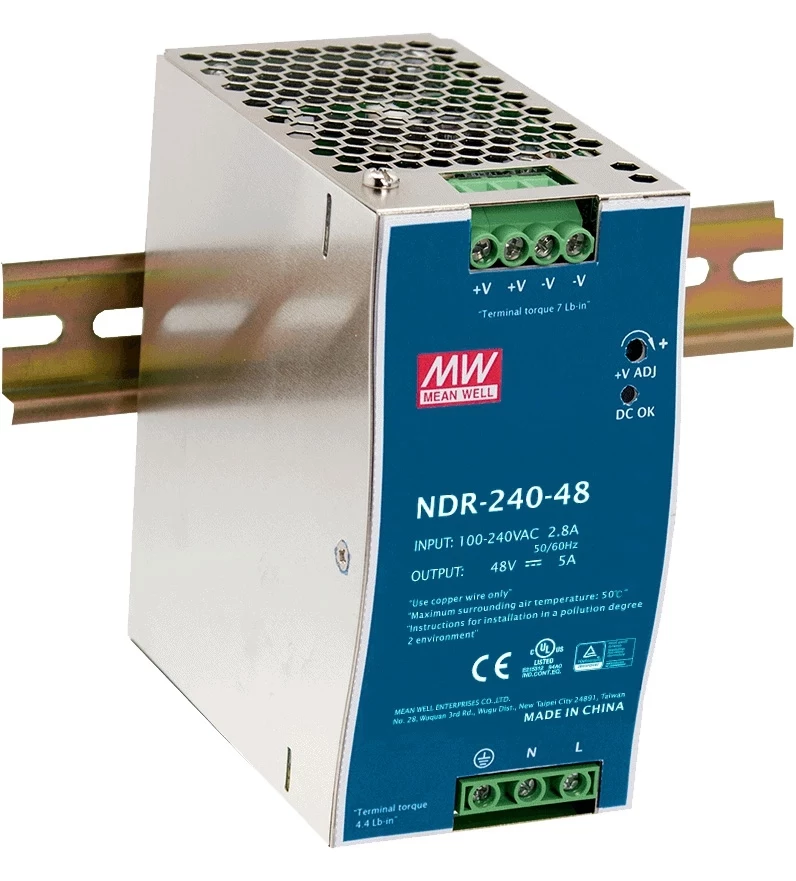EXSYS Meanwell 240W DIN sliedes barošanas