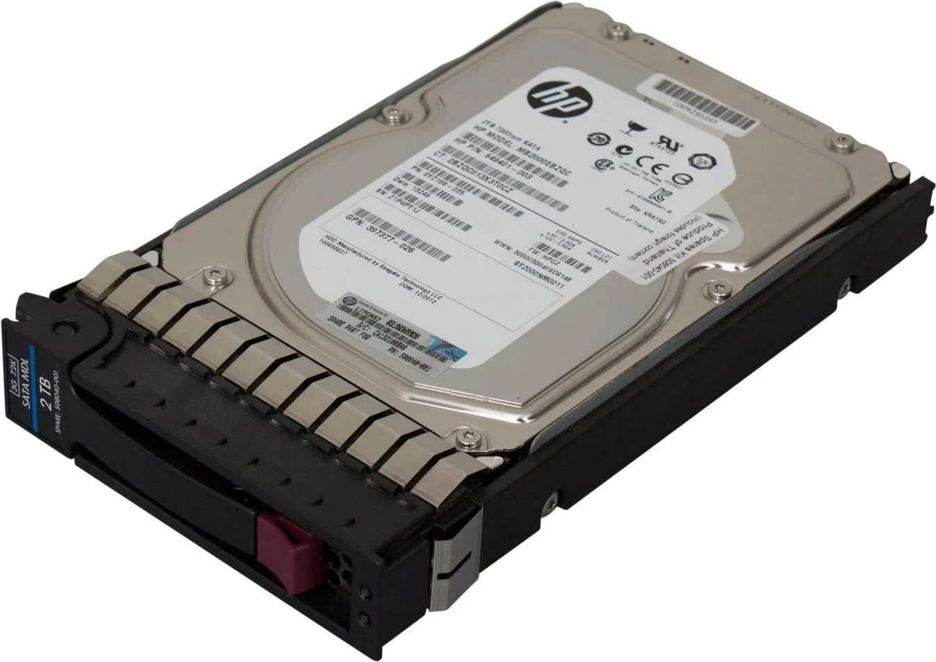 HPE 2TB SATA 3,5 collu