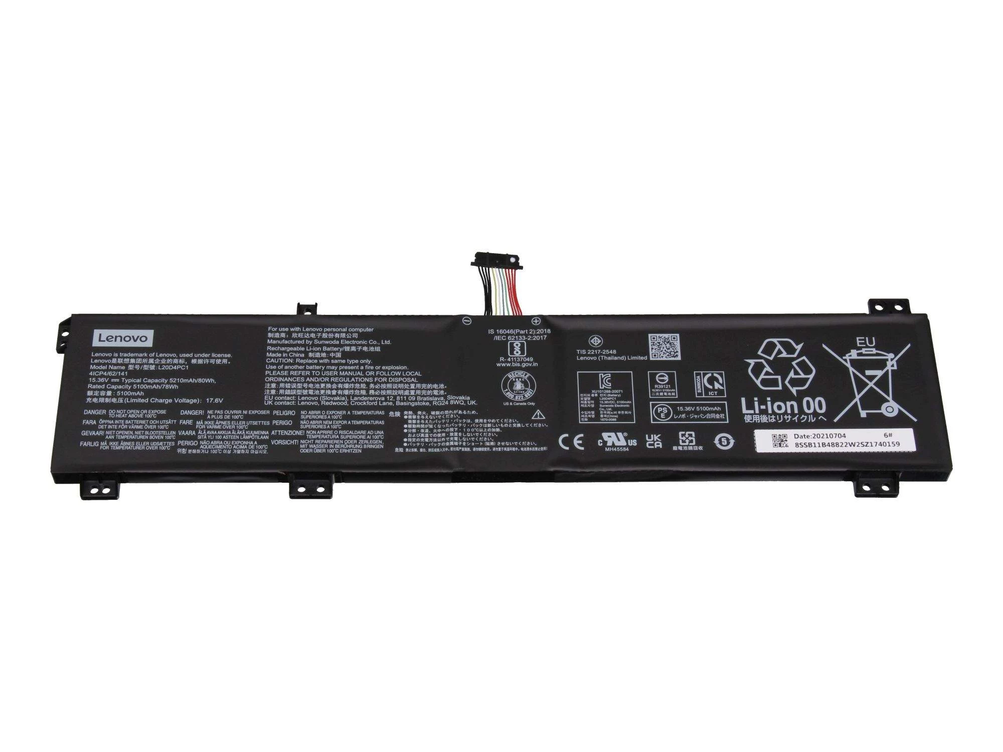 Lenovo Y760 SD/C L20D4PC1 15,36V