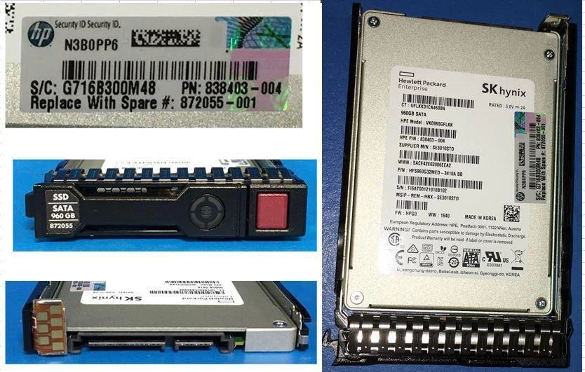 HPE SPS-DRV SSD 960GB 6G SFF