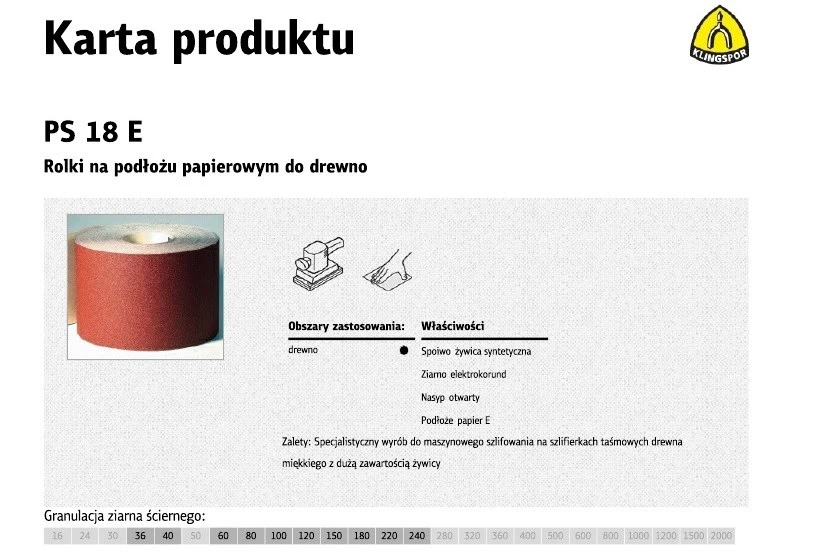KRUGER & MATZ PS18E abrazīvā papīra