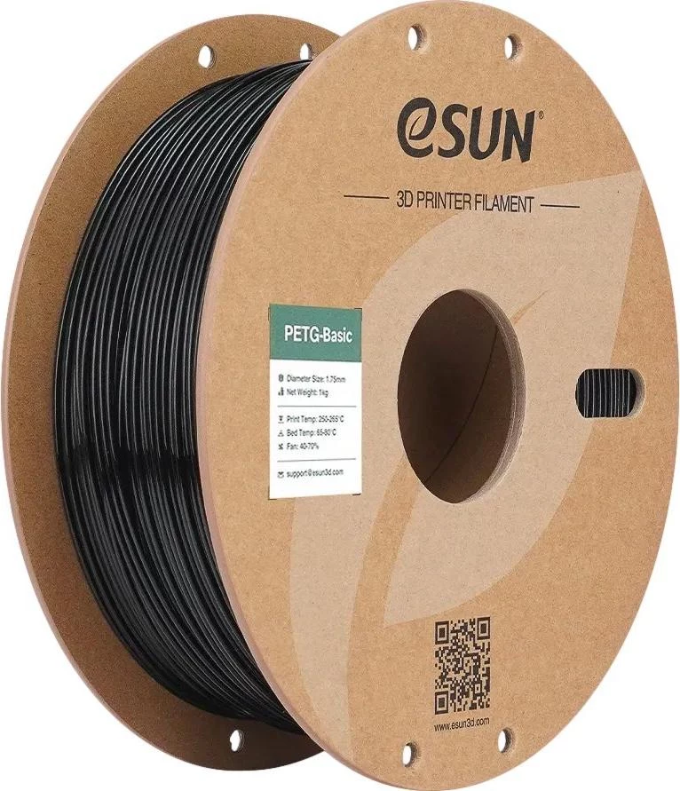 ESUN PETG 1,75mm melns 1kg