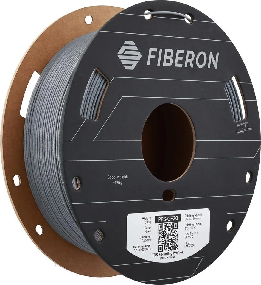 Polymaker Fibron PPS-GF20 1,75mm pelēks