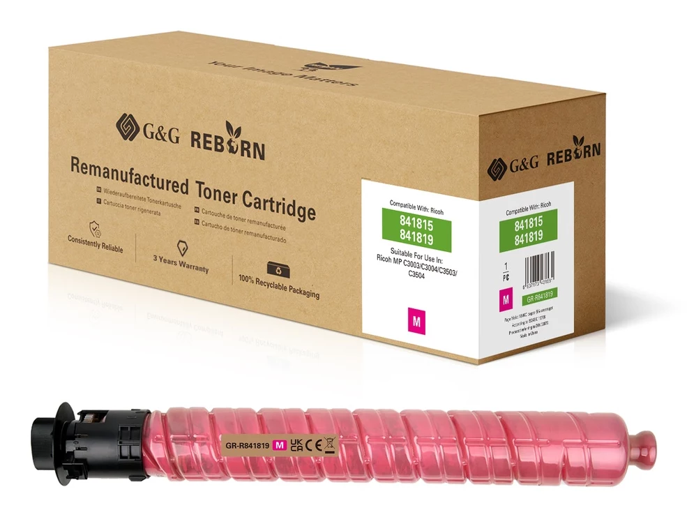 G&G saderīga purpursarkana (magenta) tonera kasetne