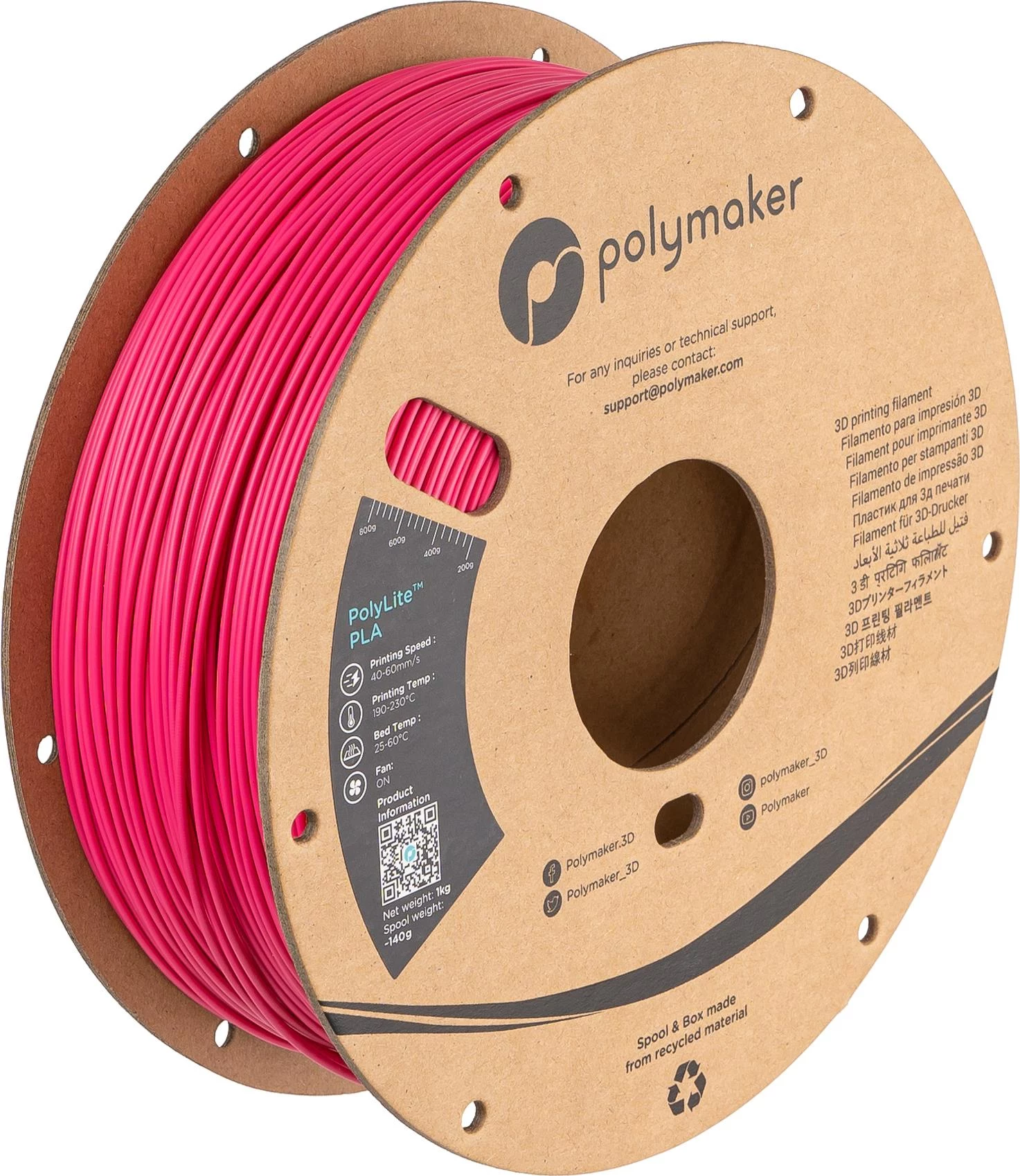 Polymaker PolyLite PLA 3D Printer Filament