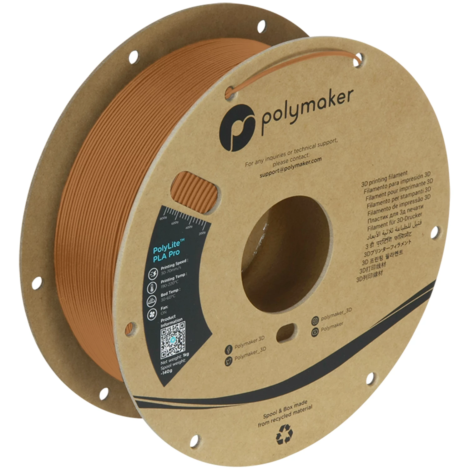 Polymaker PA07027 PolyTerra PLA Pro Filament