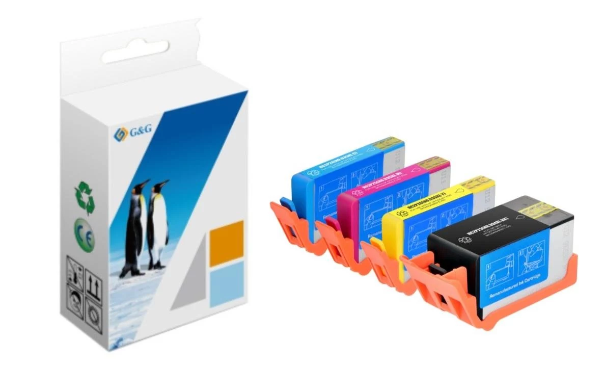 G&G 1P9340 saderīgu tintes kasetņu komplekts