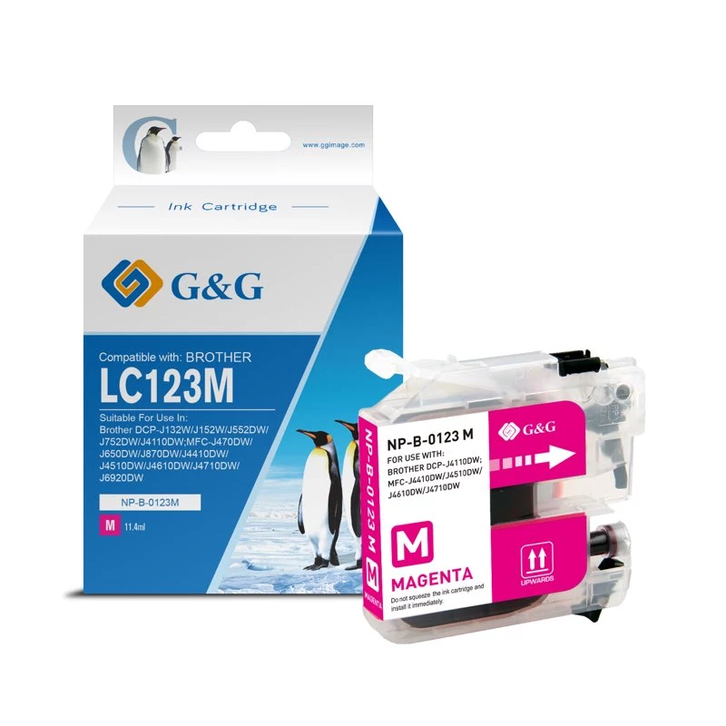 G&G saderīga tintes kasetne Brother LC-123M
