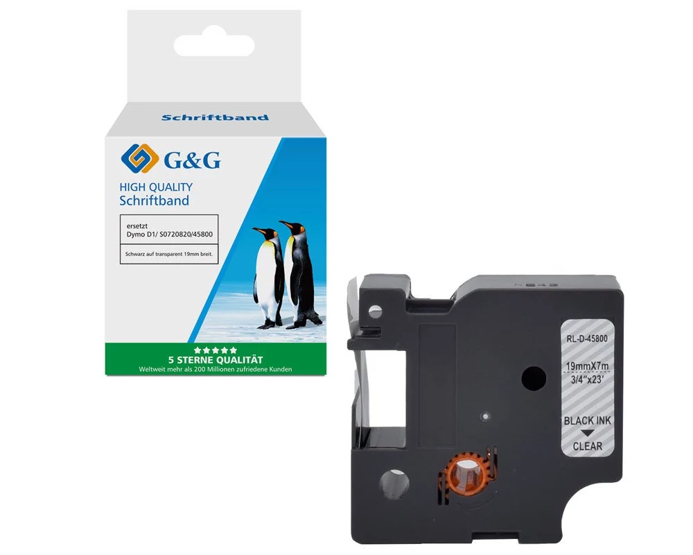 G&G saderīga Dymo D1 etiķešu lente